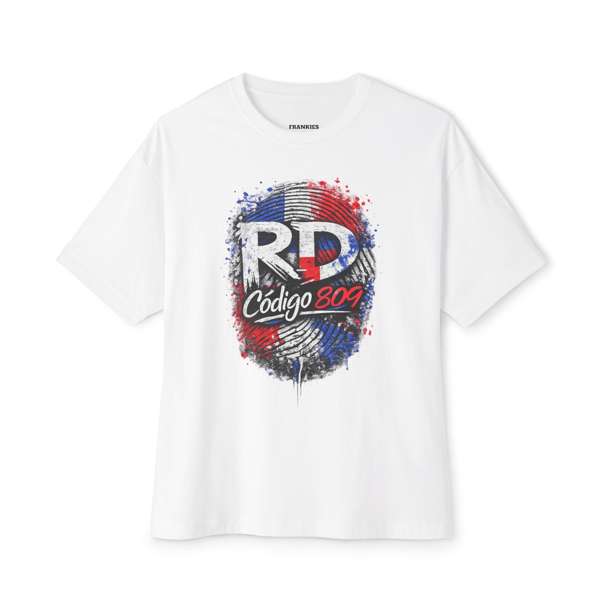 RD Código 809 T-Shirt – Dominican Republic Fingerprint Design