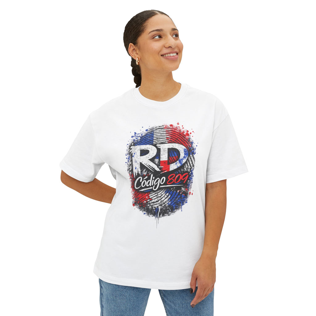 RD Código 809 T-Shirt – Dominican Republic Fingerprint Design